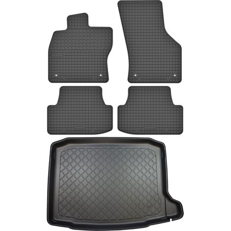 Ensemble de tapis de sol en caoutchouc pour Seat Ateca SUV (à partir de septembre 2016) + tapis de coffre (1/5)