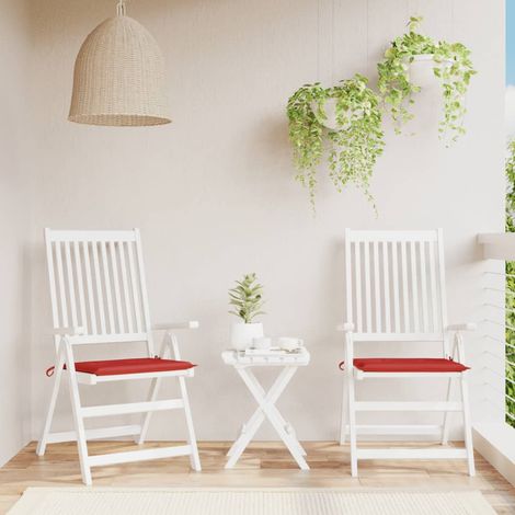 Coussins de chaise de jardin Coussin de siège Coussins pour Fauteuil de Jardin rouge 50x50x3cm tissu oxford DHNET2629949 (1/5)