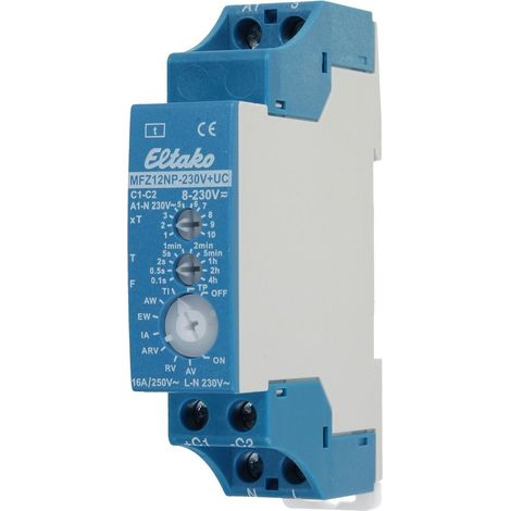 RELÉ TIEMPO MULTIFUNCIÓN ELTAKO MFZ12NP-230V+UC