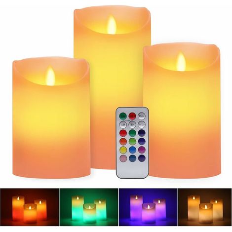 Ensemble de 3 guirlandes lumineuses LED, couleur blanc chaud, fonctionnant sur piles, avec télécommande et minuterie.-AquaForge (1/5)