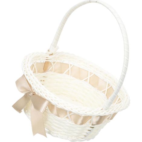 à fleurs tressé panier rustique et portable avec poignée en (1/5)