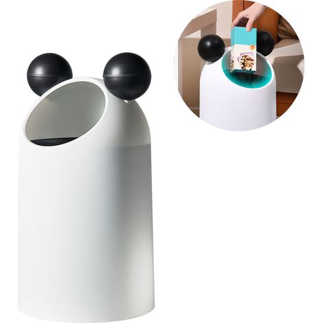 [Corbeille à déchets] + [Poubelle Design Slant] + [Grande capacité plastique sans couvercle] pour bureau cuisine salle de bain (1/5)