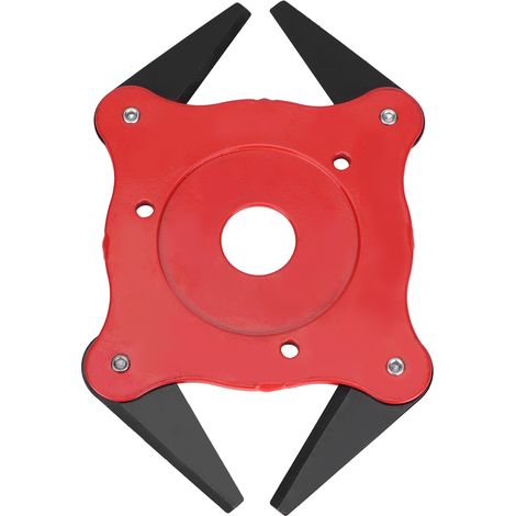 Pièces détachées pour tondeuse à gazon quatre lames : tête de coupe, lame en fer à quatre dents, lame en acier au manganèse. (1/4)
