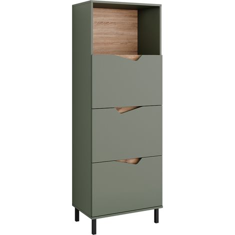 Kommode Marelle, Grün/Artisan, 60 x 169.5 cm mit 4 Fächern, Vicco (1/5)