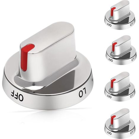 5 Stück Herdknöpfe DG64-00472A / DG64-00347A, kompatibel mit Samsung Gasherdknöpfen DG64-00473A und DG64-00347B, ersetzt FX710bgs, NX58F5500SS, FX510BGS, FX510BGS, NX58F5300SS