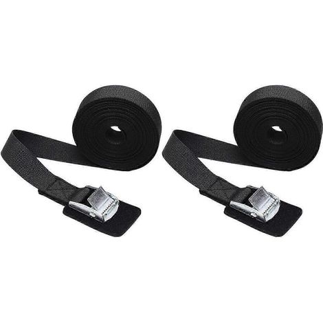Lot de 2 sangles d'arrimage résistantes à l'usure, polyvalentes et robustes, pour canoë et moto.-25mmx1m (1/5)