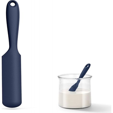 Spatule En Silicone - Résistante À La Chaleur Jusqu'à 315 ℃ - Pour Bocaux Et Petits Récipients - Manche Long Et Fin - 1 Pièce (1/5)