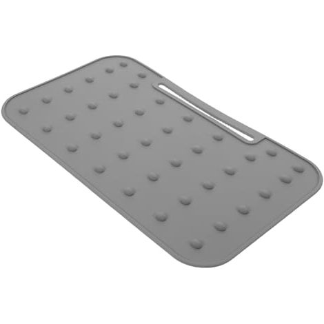 Tapis Repose-Fer en Silicone Résistant à la Chaleur Antidérapant Portable et Suspendable Tapis de Repassage Compact pour Maison et V (1/4)
