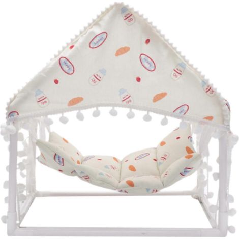 Tente pour animaux de compagnie, hamac douillet et amovible pour cochon d'Inde, idéal pour dormir, se reposer et jouer. (1/4)