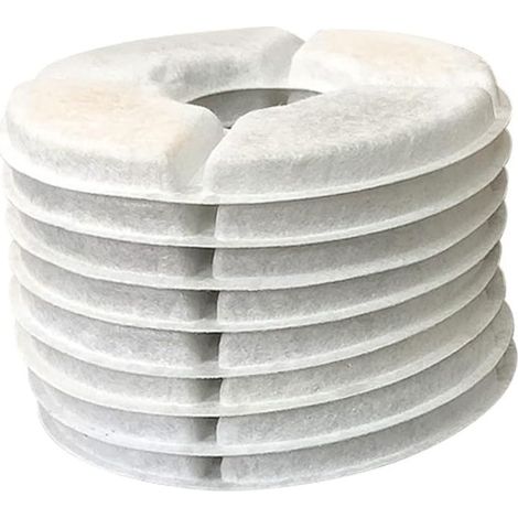 Filtre de rechange pour fontaine à eau animaux, résine échangeuse d'ions et charbon actif noix de coco (2,4 L)