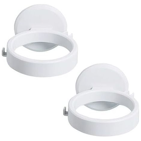 9.5x2.5cm 2pcs Hair Dryer Holder, Hair Dryer Holder, Hair Dryer Holder, Self-Adhesive Holder Without Drilling, Wall Mounted Hair Dryer Holder-White