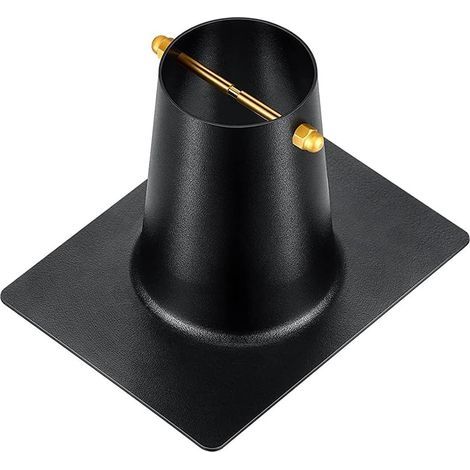 Chaînes de Pluie Adaptateur de Descente de gouttière en Aluminium avec revêtement en Poudre Noir pour Installation de chaîne de Pluie Standard (1/5)