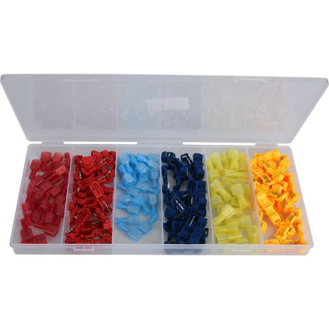 T Type Quick Splice Crimp Terminal Electrical Cable Wiring Connector Set (1/5)