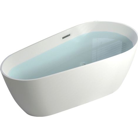 Freistehende Badewanne Chicago 170 x 75 x 58 cm (1/4)