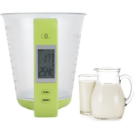 Balance de cuisine électronique 1000g précision 0.1g, tasse à mesurer détachable pour aliments liquides et solides (1/5)