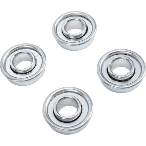 Kugellager aus Kohlenstoffstahl, 12,7 x 28,6 mm, für Rasenmäher, Schubkarren, Wagen und Sackkarren, Radlagerersatz, 4 Stück (1/5)