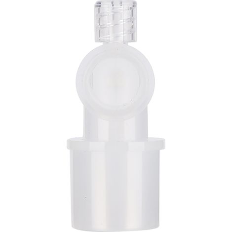 Adaptateur de raccordement de tuyau d'évacuation en plastique de type L pour conduits de ventilation (1/5)