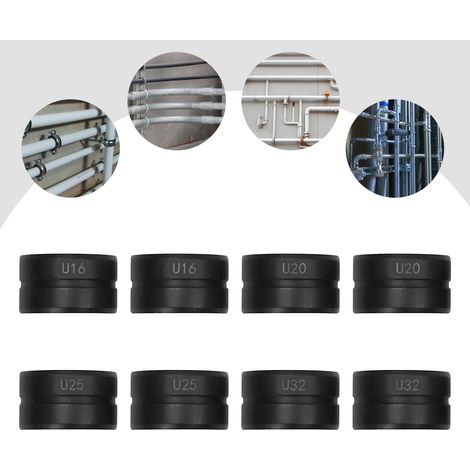 U16/20/25/32 Crimpeinsätze, Pressbacken für Rohr-Crimpzange, Crimpzangen-Rohrpressbacken-Set