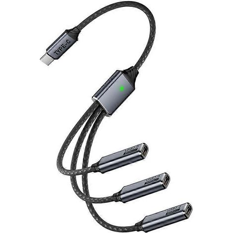 Câble répartiteur OTG USB 2.0 mâle vers femelle, adaptateur de charge et de données pour téléphone, imprimante, clé USB Type-C (1/5)