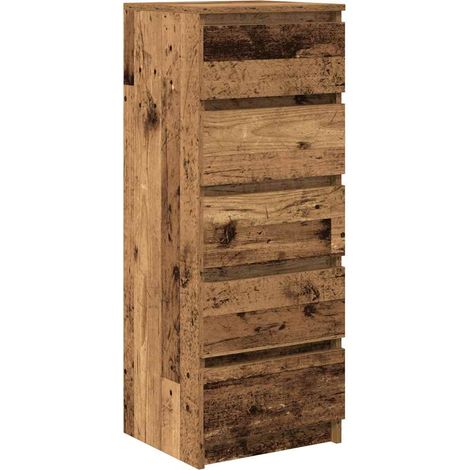 Maison Exclusive - Aparador con cajones madera vieja 37,5x35x99 c