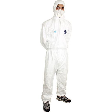 combinaison  Capuche Rsistante Aux Produits Chimiques Blanc 1pc, 1422a  Robuste Et Lger  Blanc  Taille Xxl (1/4)