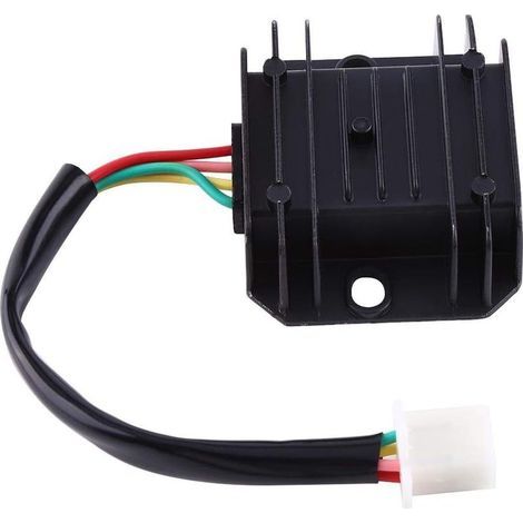 Moto régulateur, 4 Fils 4 Broches régulateur redresseur stabilisateur 12 Tension régulateur de Moto pour 150 250CC Moto Scooter cyclomoteur ATV (1/4)