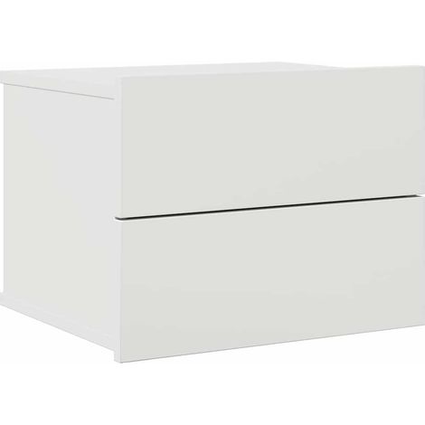Maison Exclusive - Comodino Bianco 40x30x30 cm in Legno Multistrato (1/5)
