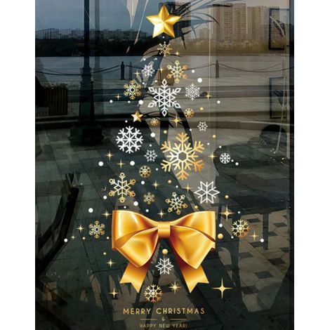 AUTOCOLLANTS DE NOËL POUR FENÊTRES, VERRES, ORNEMENTS, SAPIN DE NOËL [SE-NAK9] (1/5)