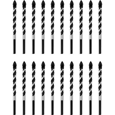 Forets À Usages Multiples,30 Pièces 6MM Foret Multi-Matériaux Ensemble pour Forage en Tuile, Verre, Brique, Bois (1/5)