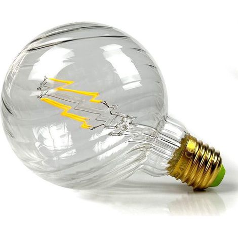 Ampoules Led Ampoule Vintage Led Filament Edison Ampoule 4w Non Dimmable Spécialité Ampoules Décoratives 220 / 240v E27 Chaleur Glow (G95 Swirl Clair) (1/5)