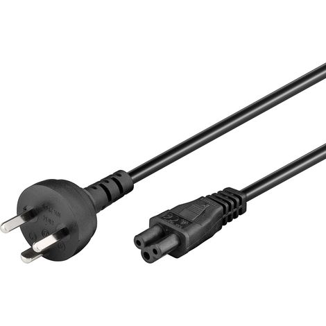 Microconnect PE120818 - Kabel (1,8 m, Stecker/Buchse, C5-Kupplung, schwarz)