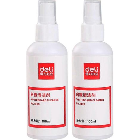 Lot de 2 flacons de 100 ml de nettoyant pour tableau blanc en spray.-13.50X4.00X4.00CM-White (1/4)
