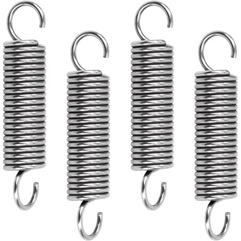 Ressort de Traction 55mm Ressorts de Tension avec Crochets à 90 Degrés Ressorts en Acier Inoxydable Diamètre du Fil 1,6 mm Diamètre Extérieur 12mm Force 6,4KG