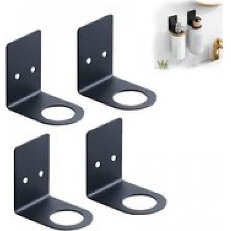 Wandseifenspender (4er-Set) – Halterung für Shampoo-Flaschen mit Handpumpe – Organizer für Küche und Bad – Blackyu-AquaForge (1/5)