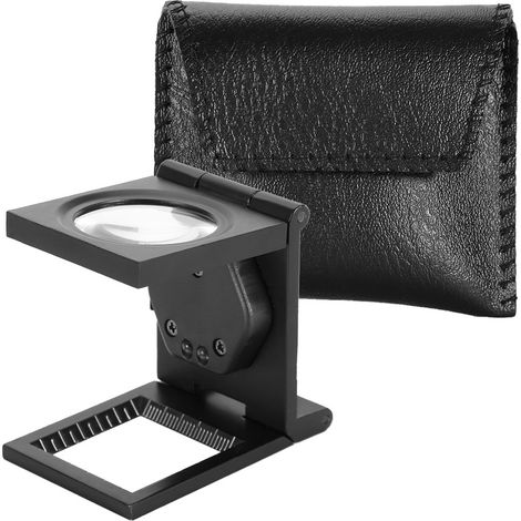 30x Loupe de Poche Pliante, Loupe Portative pour Réparation de Téléphone et Ordinateur (1/5)