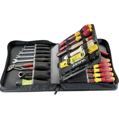 Malette à outils Basic Wallet Plus – 26 compartiments – Cuir synthétique robuste – Dimensions 300 x 405 x 50 mm – Volume 9 litres – Parat (1/5)