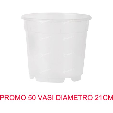 50 VASI PER ORCHIDEE ORCHIDEA Ø21CM COMPLETAMENTE TRASPARENTI PROMO