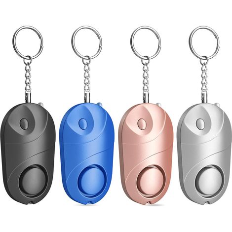 3 Alarme Personnelle 140 DB, Porte-clés Avec Lumière LED, Sécurité Urgence Pour Enfants Femmes (1/5)