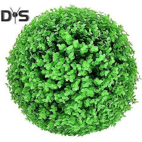 Boules de gazon artificiel, fausses plantes topiaires, boules de plantes artificielles réalistes pour la décoration intérieure et extérieure de mariages, d'anniversaires et de fêtes.40cmvert (1/5)