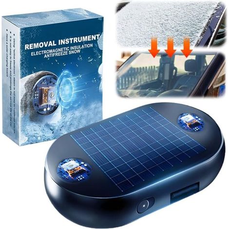 Dispositif anti-gel et d'enlèvement de neige d'onde électromagnétique, 2025 NOUVEAU Déiceur de voiture électromagnétique, Dispositif anti-gel et d'enlèvement de neige d'onde électromagnétique