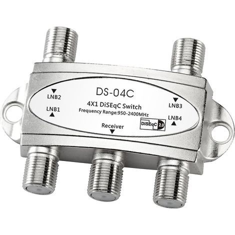 DS-04c Professional Program 4x1 DiSEqC-Switch, "f"-Schnittstelle. (1/4)