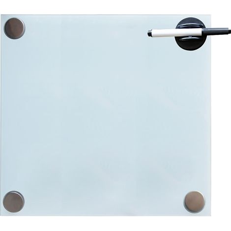 45x50CM Glasmagnettafel Weiß Magnetboard Memoboard Wandtafel Pinnwand Glastafel (1/3)