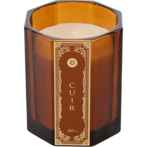 Candela profumata lucien esagonale da 265 g al profumo di cuoio - Atmosphera créateur d'intérieur