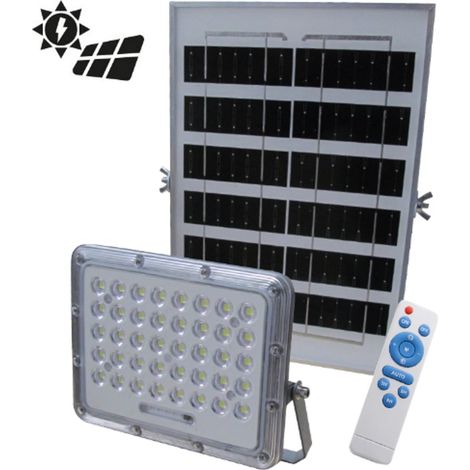 PROIETTORE LED C/PANN. SOLARE C/TELECO MAURER 100W IP65 1000LM-CF.SCATOL