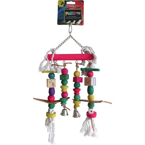 Tyrol ABC Pako - Giocattolo per pappagalli/pappagalli, Becco affilato, 22 cm