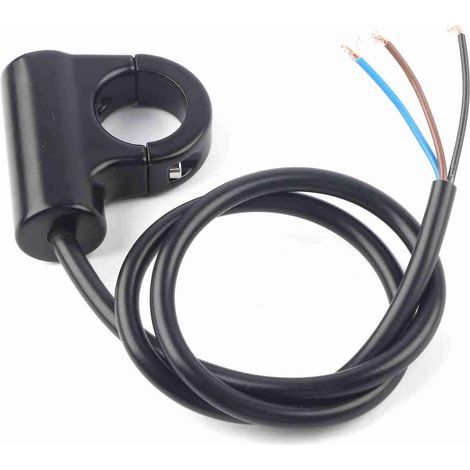 bouton poussoir moto guidon Yctze pour faros auxiliares moto pour bouton poussoir moto Commutateur de guidon de moto 7/8inch (22mm) Commutateur de de guidon de moto (1/5)