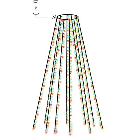 Tree Lights with 500 LEDs Colourful 500 cm Indoor Outdoor vidaXL