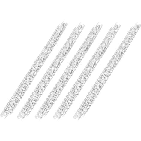 Fil de liaison à Double boucle, 100 pièces, 34 dents, pas 3:1, diamètre 7.9mm, capacité de 40 feuilles, bobine Double spirale blanche (1/5)