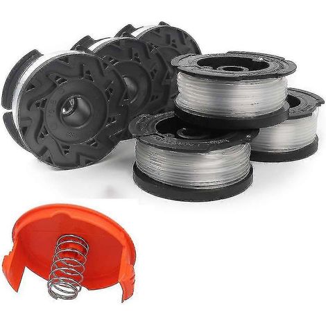 Bobine de rechange compatible avec les débroussailleuses Black & Decker AF-100, fil de 9,14 m (30 pi) et 1,65 mm (0,065 po) avec capuchon de bobine RC-100-P. (1/5)