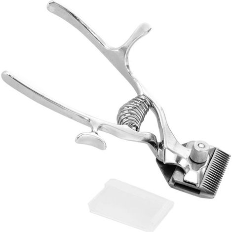 Tondeuse à cheveux manuelle, coupe de cheveux à main, silencieuse, sans électricité, coiffure professionnelle, kit de rasage, outil de coiffure pour homme, taille unique (1/5)